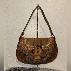 Coach F11517 Large Soho Leather/Suede Shoulder Bag